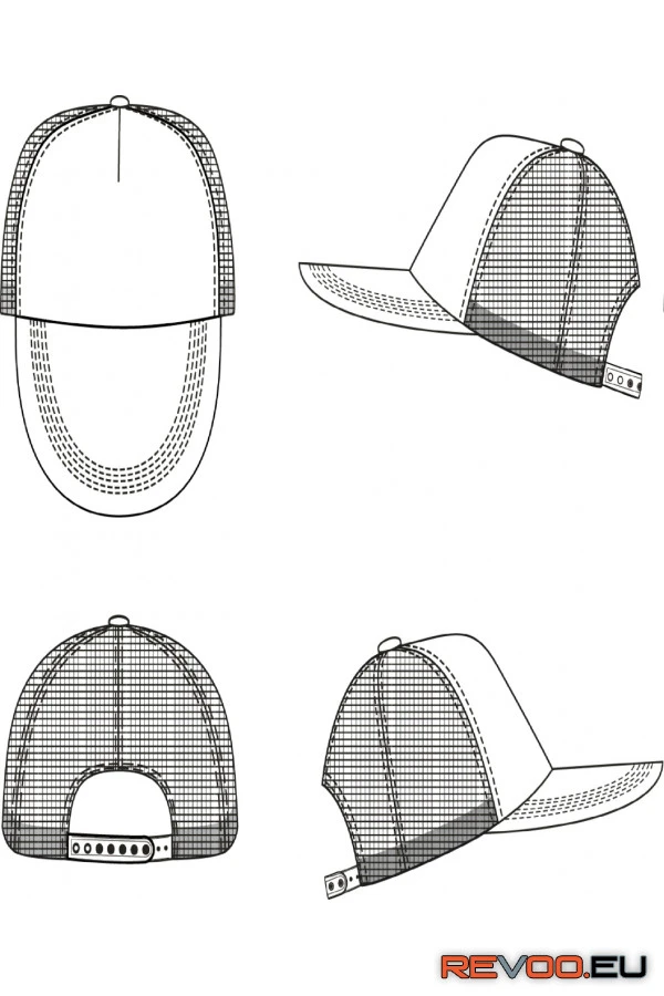 5 paneles hálós baseball sapka Bubble   SOL'S SO01668 1.