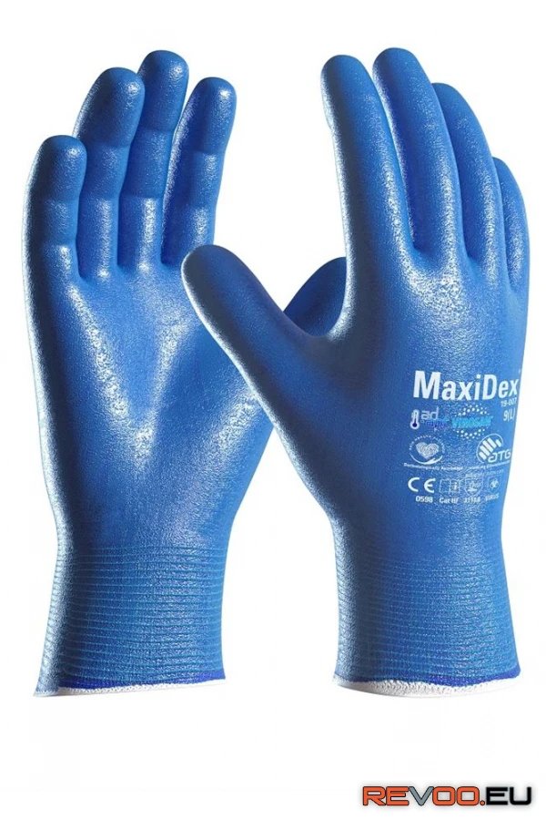 Maxidex és virosan vegy- és olajálló mártott kesztyű 19-007   ATG VO-A3033-09